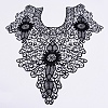 Embroidered Floral Lace Collar DIY-WH0189-01B-1