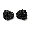 Sparkling Acrylic Heart Beads with Rhinestone Embellishment LS-OACR-NH0001-02A-08-2