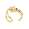 Simple Knotted 304 Stainless Steel Open Cuff Ring for Women Men LS-RJEW-Z038-04G-3