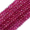 Lab Grown Red Corundum Beads Strands G-E411-40-3mm-1-1