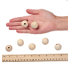 Natural Unfinished Wood Beads WOOD-S651-25mm-LF-3