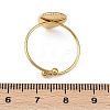 Teardrop 304 Stainless Steel Cuff Ring Components STAS-A191-05G-3