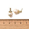 Natural Pearl Ear Studs EJEW-L099-09G-5