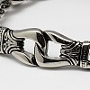 Fashionable 316 Stainless Steel Curb Chain Bracelets BJEW-F048-53-2