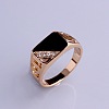 Alloy Micro Pave Cubic Zirconia Finger Rings for Men FS-WGE231C-12-1