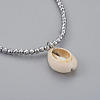 (Jewelry Parties Factory Sale)Cowrie Shell Pendant Necklaces NJEW-JN02292-3