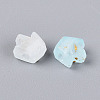 Frosted Transparent Acrylic Beads FACR-T009-01C-3