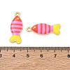 Printed Brass Pendants KK-CBA42CA-06G-07-3