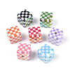 UV Plating Opaque Acrylic Beads X1-OACR-T028-71-1