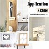 Olycraft 9Pcs 3 Style Acrylic Mirror Wall Stickers AJEW-OC0003-38-6