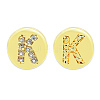 Brass Micro Pave Clear Cubic Zirconia Beads KK-T030-LA843-KX3-3