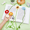 SUPERFINDINGS 5Pcs 5 Styles Handmade DIY Wool Crochet Flower AJEW-FH0004-32-3