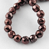 Non-magnetic Synthetic Hematite Beads Strands G-Q890-10mm-2-1