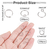 200Pcs 316 Surgical Stainless Steel Earring Hooks DIY-DC0001-49-5