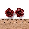 3D Rose Flower Baking Paint Aluminum Beads FIND-L019-01F-3