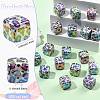 30Pcs UV Plating Opaque Acrylic Beads OACR-FS0002-56-3