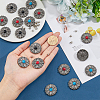 SUPERFINDINGS 18 Sets 3 Colors Alloy Decorative Rivets BUTT-FH0001-012-3