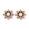 Gear Opaque Resin Cabochons CRES-T025-36-1