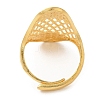 Light Gold Brass Adjustable Rings for Women RJEW-A022-01B-2