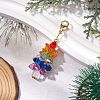 Tree Glass Beads Pendant Decoration HJEW-JM02611-1