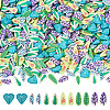 60G 6 Style Handmade Polymer Clay Cabochons PORC-TA0001-08B-1
