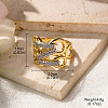 Brass Micro Pave Clear Cubic Zirconia Cuff Rings FS-WGA555F-08-1