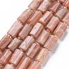 Natural Sunstone Beads Strands G-S345-8x11-011-1