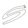 Tarnish Resistant Unisex Classic Plain 304 Stainless Steel Mens Womens Cable Chain Necklaces STAS-O037-83P-4
