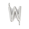 304 Stainless Steel Letter Connector Charms STAS-M108-01P-23-1