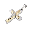 Jesus Theme 304 Stainless Steel Pendants STAS-D387-01C-PG-2