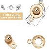 Unicraftale 304 Stainless Steel Snap Clasps STAS-UN0014-16-2