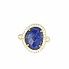 Natural Lapis Lazuli Connector Charms PW-WGDDB56-04-1