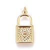 Brass Micro Pave Cubic Zirconia Pendants KK-A161-30G-A-2