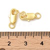 Brass Lobster Claw Clasps KK-P249-05A-G-3
