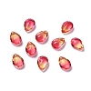 Two Tone Transparent Glass Rhinestone Cabochons EGLA-L022A-04-1