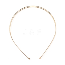 Alloy Double Hair Band Findings AJEW-WH0304-25A-LG