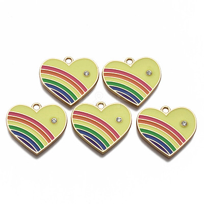Alloy Enamel Pendants ENAM-T011-108B-NR-1