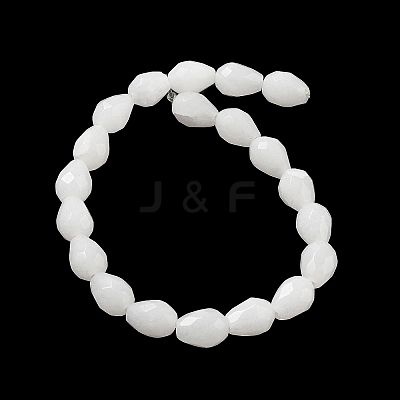 Natural White Jade Beads Strands G-P520-B14-01-1