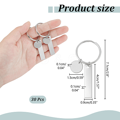 304 Stainless Steel Keychain KEYC-UN00007-1
