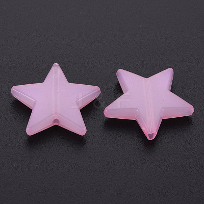 Imitation Jelly Acrylic Beads MACR-S373-90-E10-1