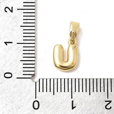 Brass Letter Charms KK-G554-22G-U-1