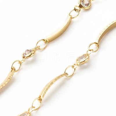 Handmade Brass Link Chain Eyeglasses Chains AJEW-EH00365-1