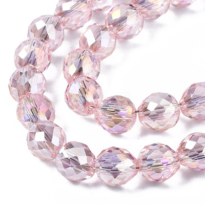 Transparent Glass Beads Strands X-EGLA-T008-14A-01-1