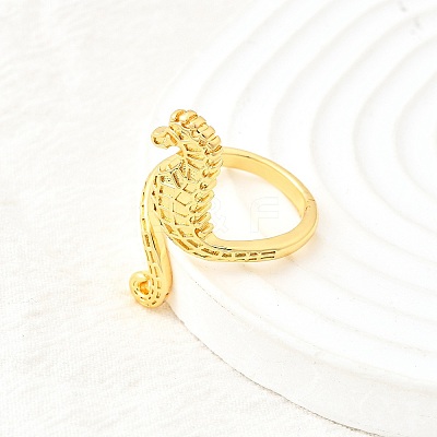 Brass Cuff Rings for Women RJEW-F184-08I-G-1