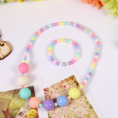 Plastic Beaded Necklaces & Beaded Bracelets WG32877-02-1