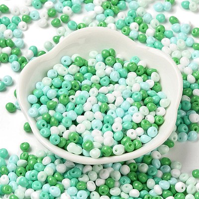 6/0 Opaque Baking Paint Glass Seed Beads X1-SEED-M012-02A-27-1