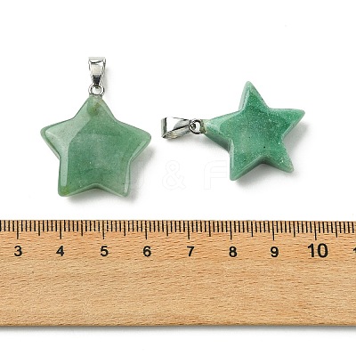 Natural Green Aventurine Pendants GG-K002-10A-1