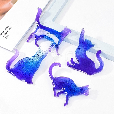 Cat Shape Brooch DIY Silhouette Silicone Mold PW-WG39523-01-1