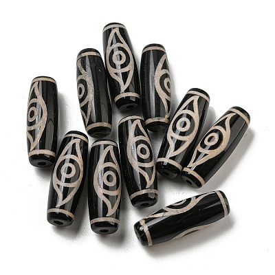 Tibetan Style dZi Beads Strands G-P526-B13-1