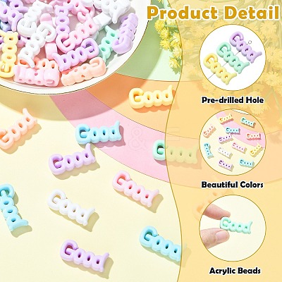 Opaque Acrylic Beads SACR-CJC0001-35-1